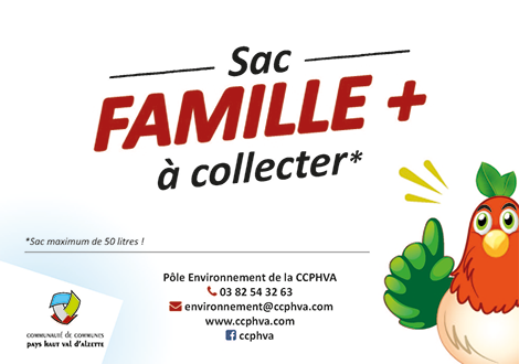 Autocollant sac famille +